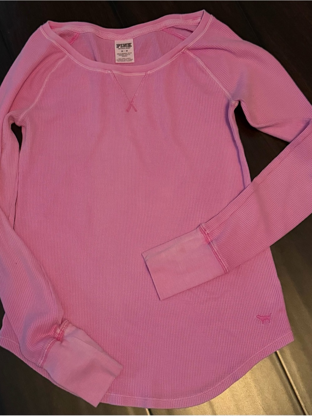 PINK Victoria's Secret Lightweight Pink Scoop-Neck Thermal